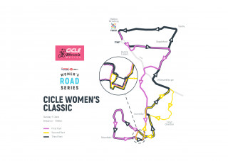 Women's CiCLE Classic route 2019.