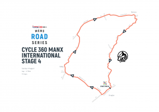 Cycle 360 Manx International Stage Race Stage 4 Map.