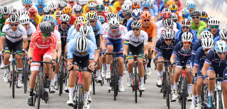 Luke Rowe in the peloton