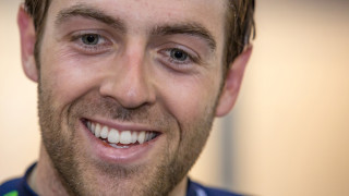 Alex Dowsett - exhausted but happy after his successful hour record attempt.