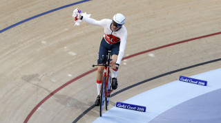 Charlie Tanfield wins the Commonwealth Games individual pursuit gold