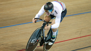 Australia's Matthew Glaetzer at the TISSOT UCI Track Cycling World Cup in Milton, Canada.