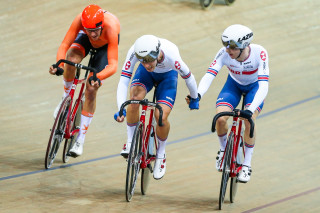 Mark Stewart and Ollie Wood won Madison silver