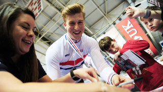 Joe Truman wins at the 2018 National Track Championships.