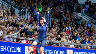 Katie Archibald wins at the 2018 National Track Championships.