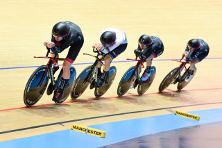 Team HUUB Wattbike win the team pursuit title at the 2019 HSBC UK | National Track Championships.