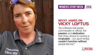 Vicky Loftus performs an array of roles within the sport. 