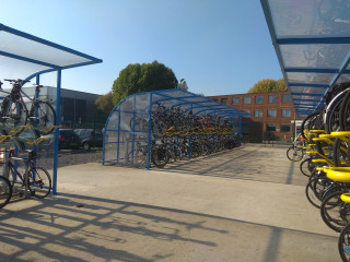 Bike storage at Rolls Royce