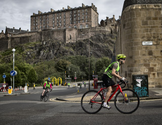 A HSBC UK Let's Ride event in Edinburgh.