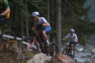 Cam Mason at the 2022 UCI Mountain Bike World Championships in Les Gets