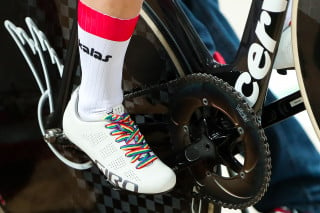 Rainbow Laces used by the Great Britain Cycling Team