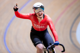 Rhian Edmunds at the 2022 British National Track Championships