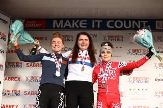 2022 National Cyclo-cross Championships podium, Elite Women