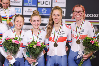 Women's team pursuit bronze, 2021 UCI Track Cycling World Championships in Roubaix