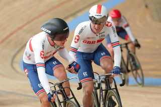Ethan Hayter and Ollie Wood, Madison, 2021 UCI Track Cycling World Championships Roubaix