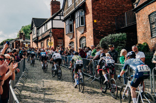Riders competing in the 2023 Lincoln Grand Prix, part of the National Road Series
