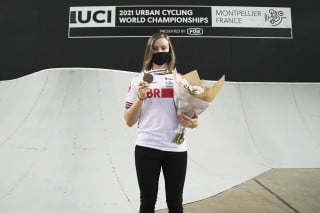 Charlotte Worthington wins bronze at the 2021 UCI Urban Cycling World Championships in Montpellier