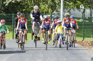 Yorkshire 2019 50 Days to Go and Doncaster Community Cycle Track Opening Graham Briggs and Ed Clancy