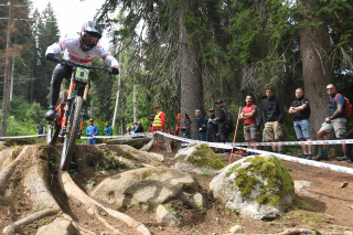 Jordan Williams at the 2021 UCI Mountain Bike World Championships in Val di Sole