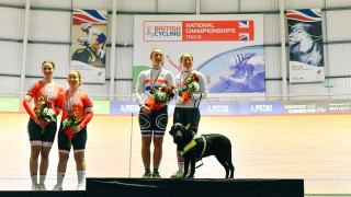 Lora Fachie at the 2022 British National Track Championships
