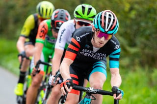 Erick competing in the 2018 Tour of Britain