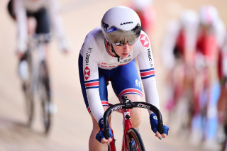 Laura Kenny finished fourth in the scratch race on day one of the UCI Track Cycling World Championships in Berlin