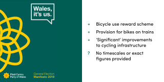 Plaid Cymru manifesto cycling