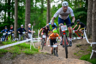 Male rider on track at National XC Series Round 4