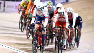 Great Britain Cycling Team in action on day three of the UCI Track World Championships