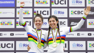 Tandemonium for Great Britain on day two of the 2024 UCI Para-cycling Track World Championships