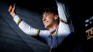 Reece Wilson crowned elite men&#039;s downhill world champion at the UCI Mountain Bike World Championships