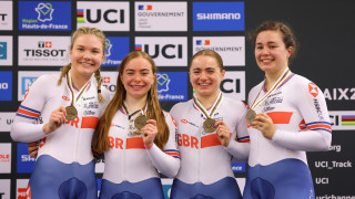 Historic bronze on day one of the 2021 UCI Track Cycling World Championships in Roubaix
