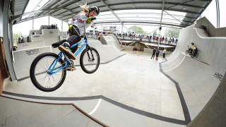 Worthington and Gornall land BMX freestyle park wins after rain soaked National Series