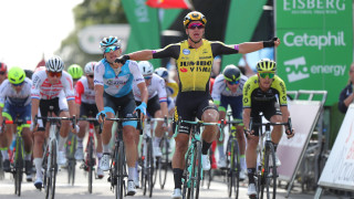 Dylan Groenewegen wins opening stage of OVO Energy Tour of Britain