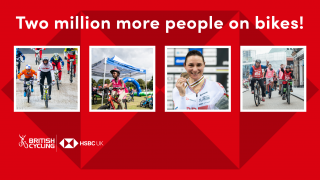 British Cycling and HSBC UK celebrate two million more people cycling and extend relationship into 2021