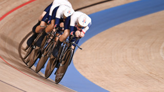 A thrilling first day of racing at the Izu Velodrome in Tokyo
