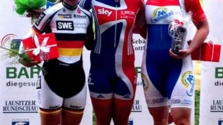 Becky James on top form in Germany