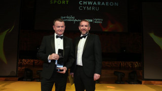 Chris Landon and Paul Crapper recognised at the Wales Sport Awards