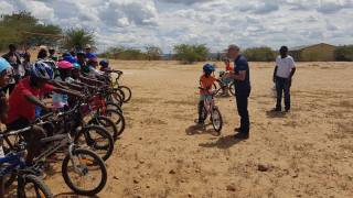 Cycle coaching success in Namibia
