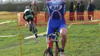 Cross: Dan Lewis (RAF CC) flies to Wessex win