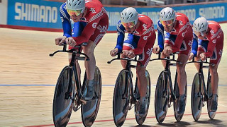 Geraint Thomas wins Men&#039;s Team Pursuit Title with Team GB at the Track Worlds