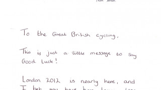 British Cycling Olympic riders touched by letters of support