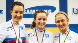 Elinor Barker gets gold as Becky James collects her second championship medal