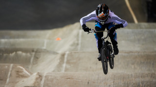 Great Britain&#039;s Evans wins at St Etienne Indoor BMX