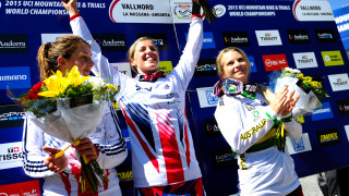Atherton wins third downhill mountain bike world title in Great Britain Cycling Team double
