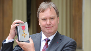 British Cycling president Bob Howden receives OBE at Buckingham Palace