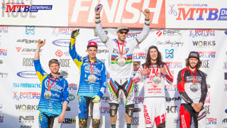 Gee Atherton and Manon Carpenter win 2015 British Cycling MTB Downhill Series round one