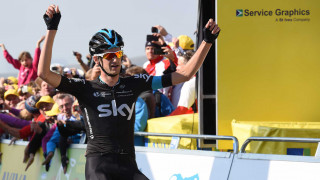 Wouter Poels takes thrilling Tour of Britain stage win on Hartside