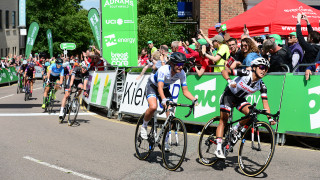 Coryn Rivera moves into OVO Energy Women&#039;s Tour lead after photo-finish victory in Daventry