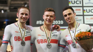 Silver for team sprint on day one of the UCI Track Cycling World Championships